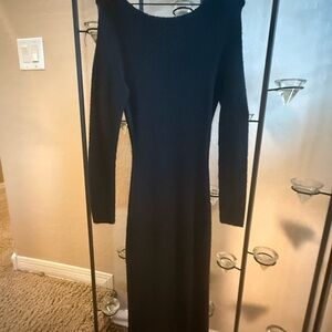 JLUXLABEL Black Long Sleeve Dress